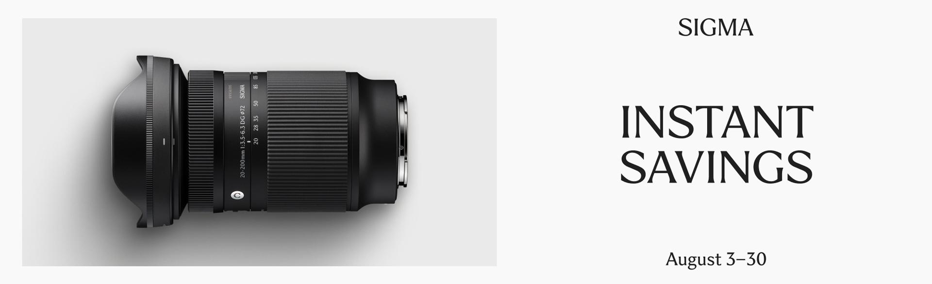 Save on SIGMA lenses at Milford Photo