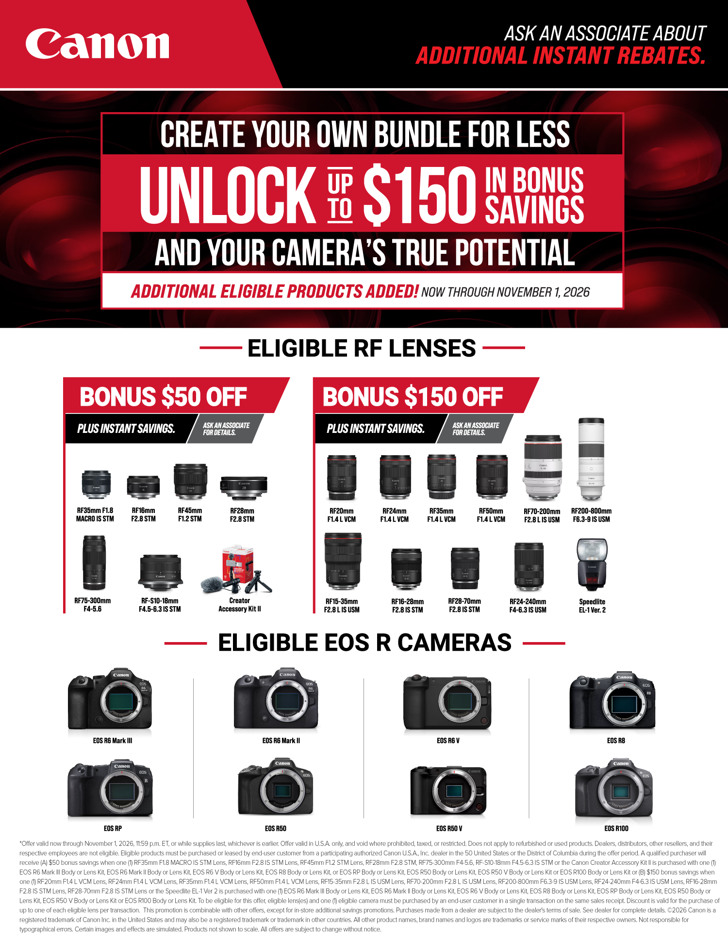 Save on CANON at Milford Photo