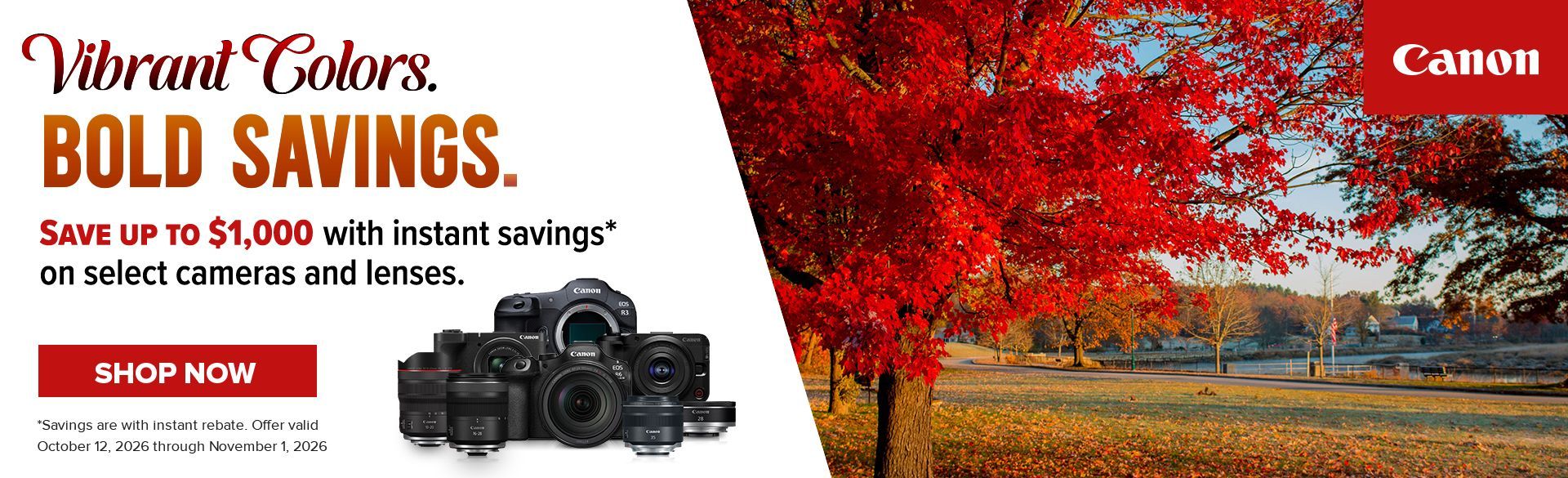 Save on Canon at Milford Photo