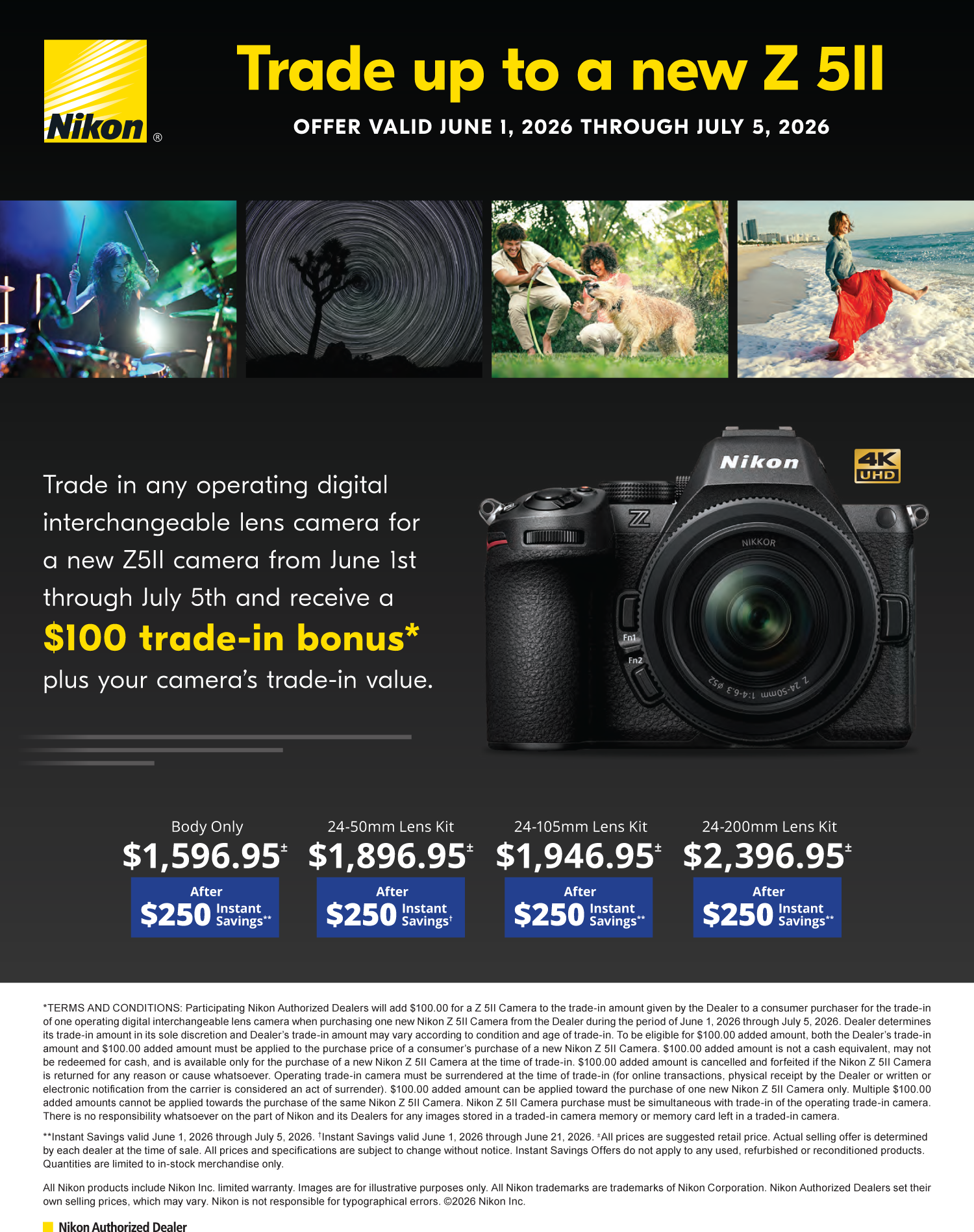 Save more when you trade up to Nikon Z 5II