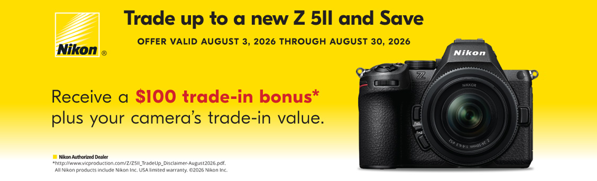 Trade UP to Nikon Z 5II