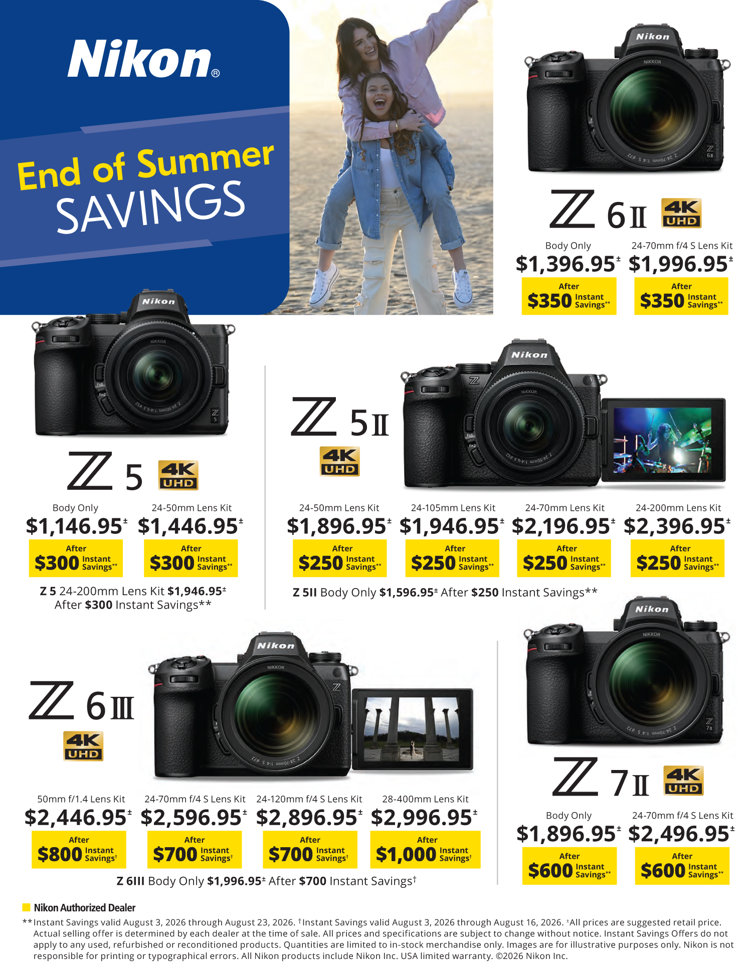 Save on Nikon at Milford Photo