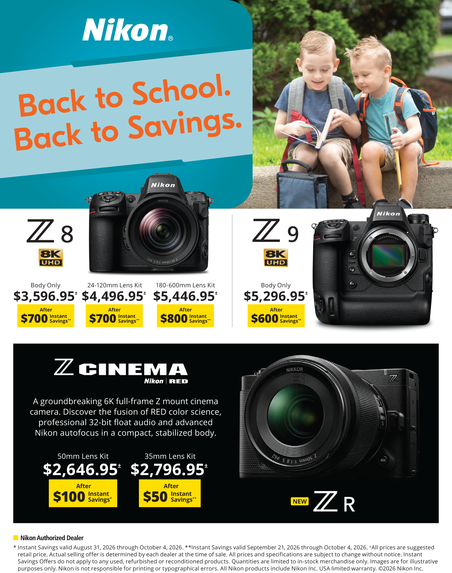 Save on Nikon at Milford Photo