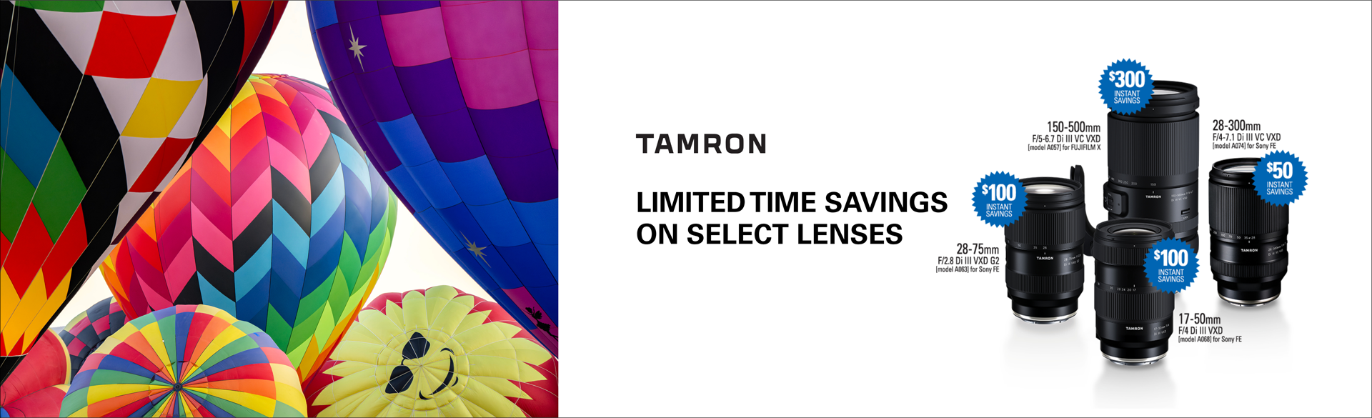 Save on Tamron lenses at Milford Photo