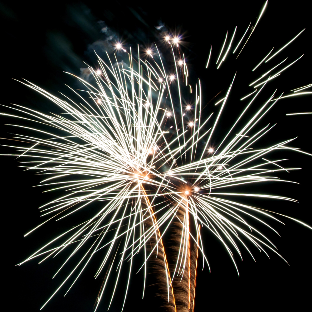 photographing fireworks