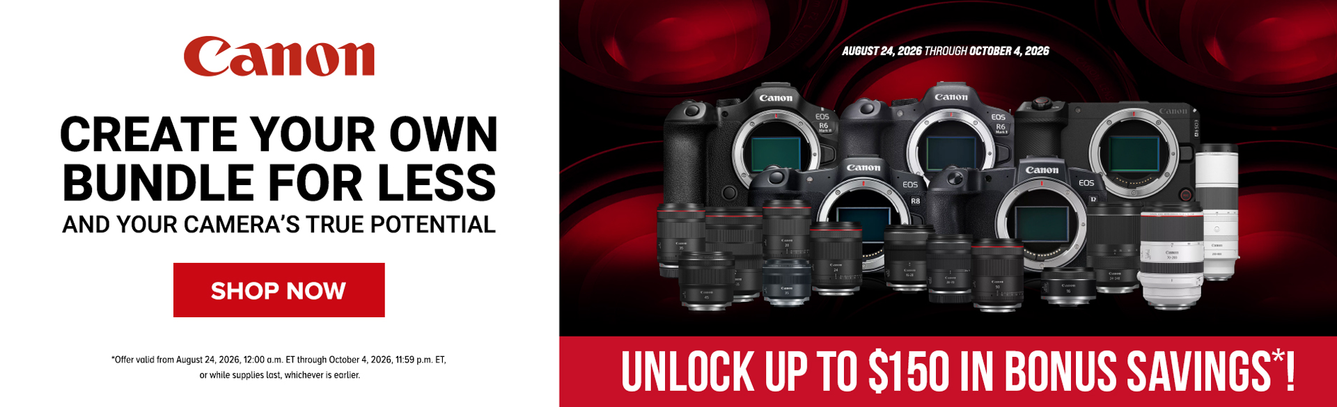 Instant Rebates on Select Canon Products