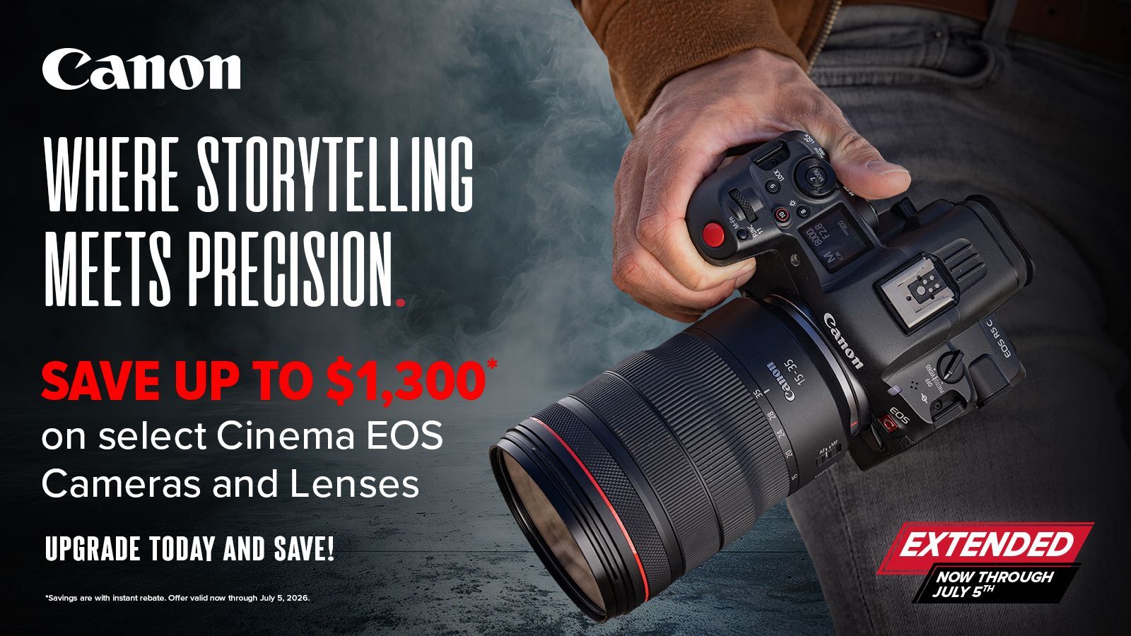 Save on Select Canon Cinema EOS Cameras & Lenses at Milford Photo