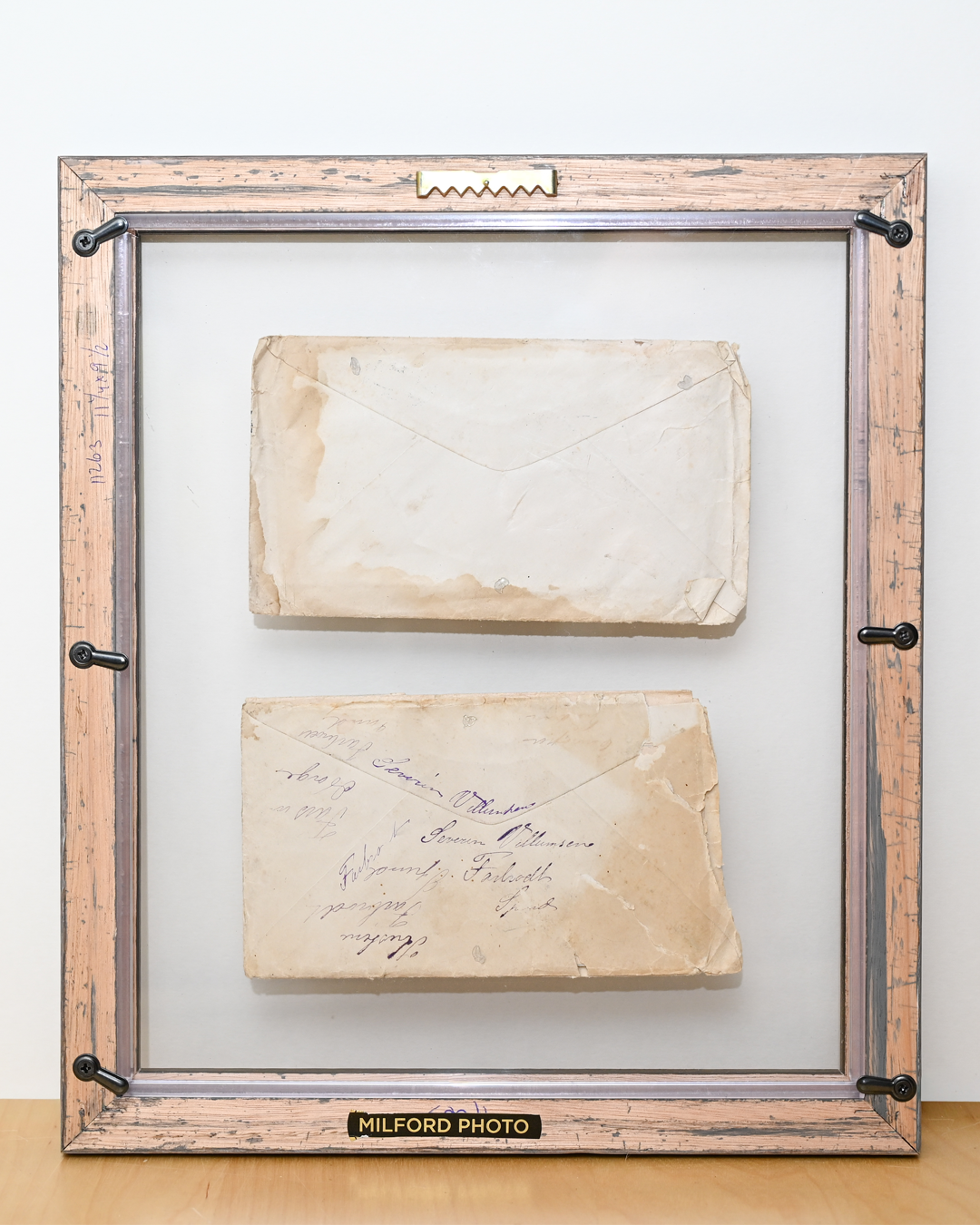 Float-style framing preserves your item while allowing you to see both the front and back