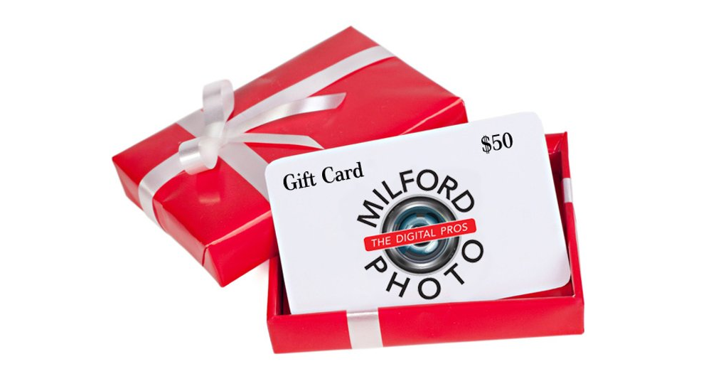Milford Photo gift cards