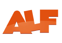 Logotipo estilizado «AFL» naranja sobre fondo blanco