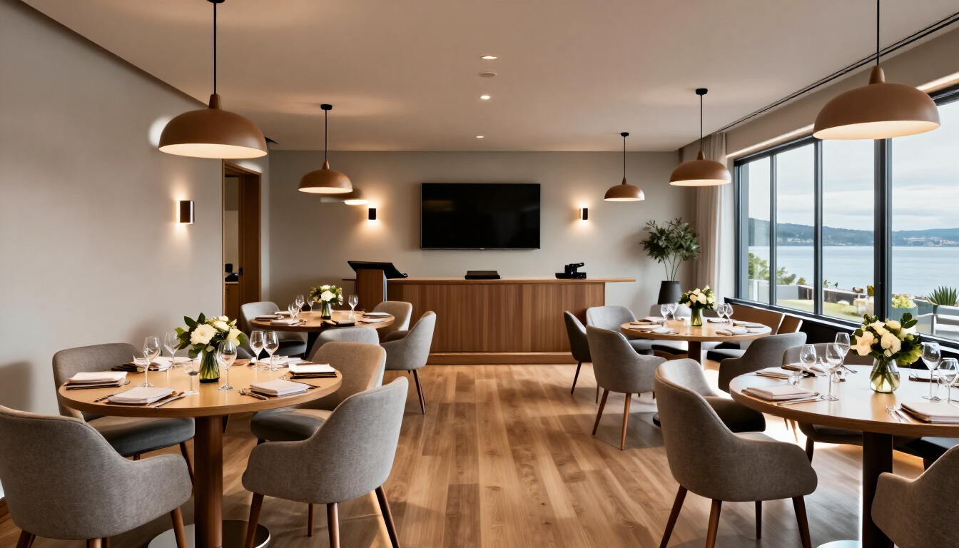 Salón ideal para un evento empresarial o celebración social
