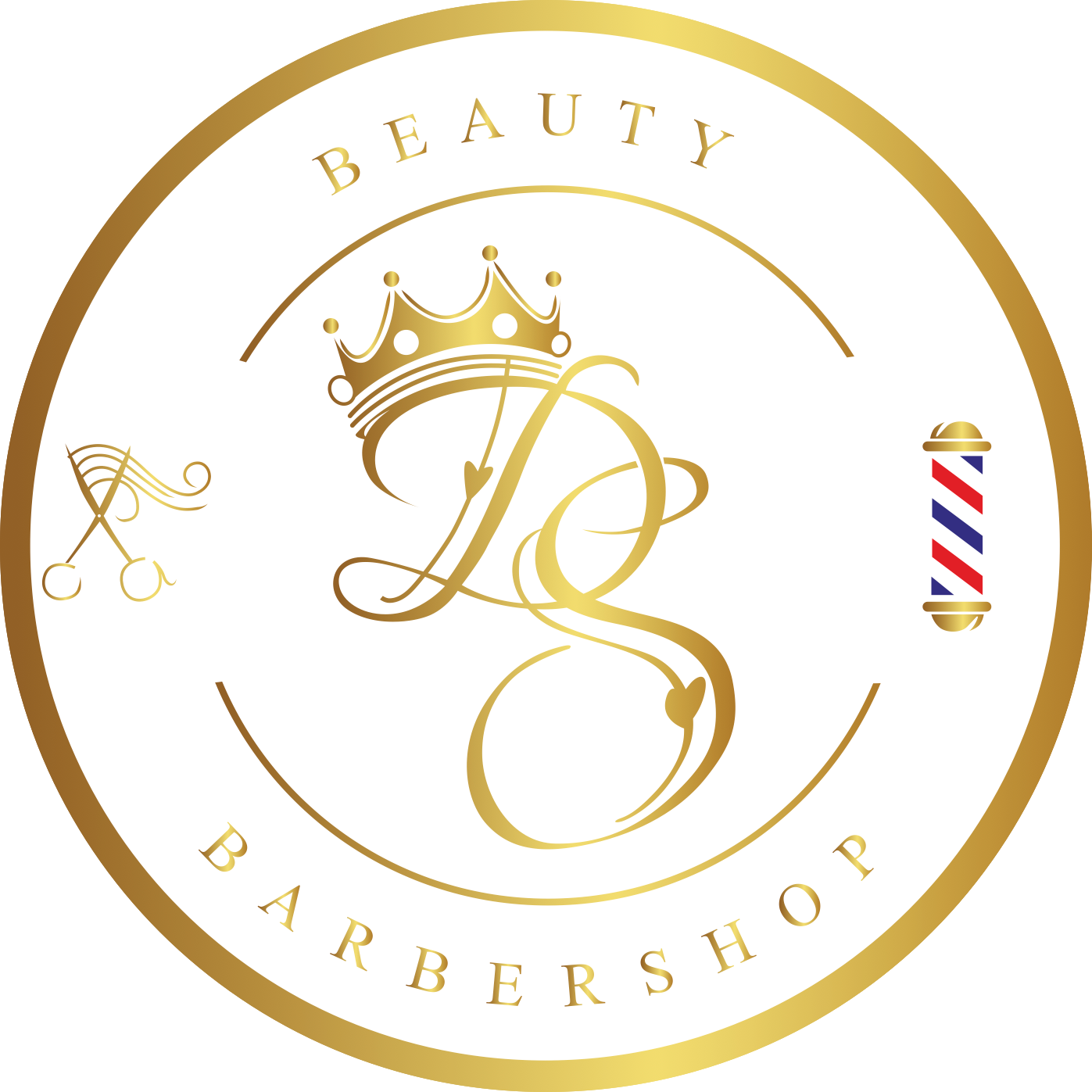 Gold circular logo: 