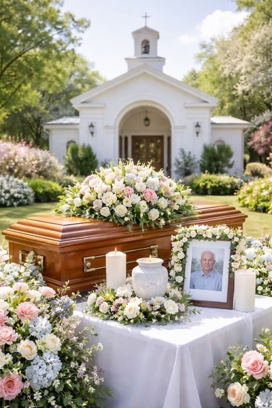 a peaceful outdoor funeral and cremation in Fruita, CO