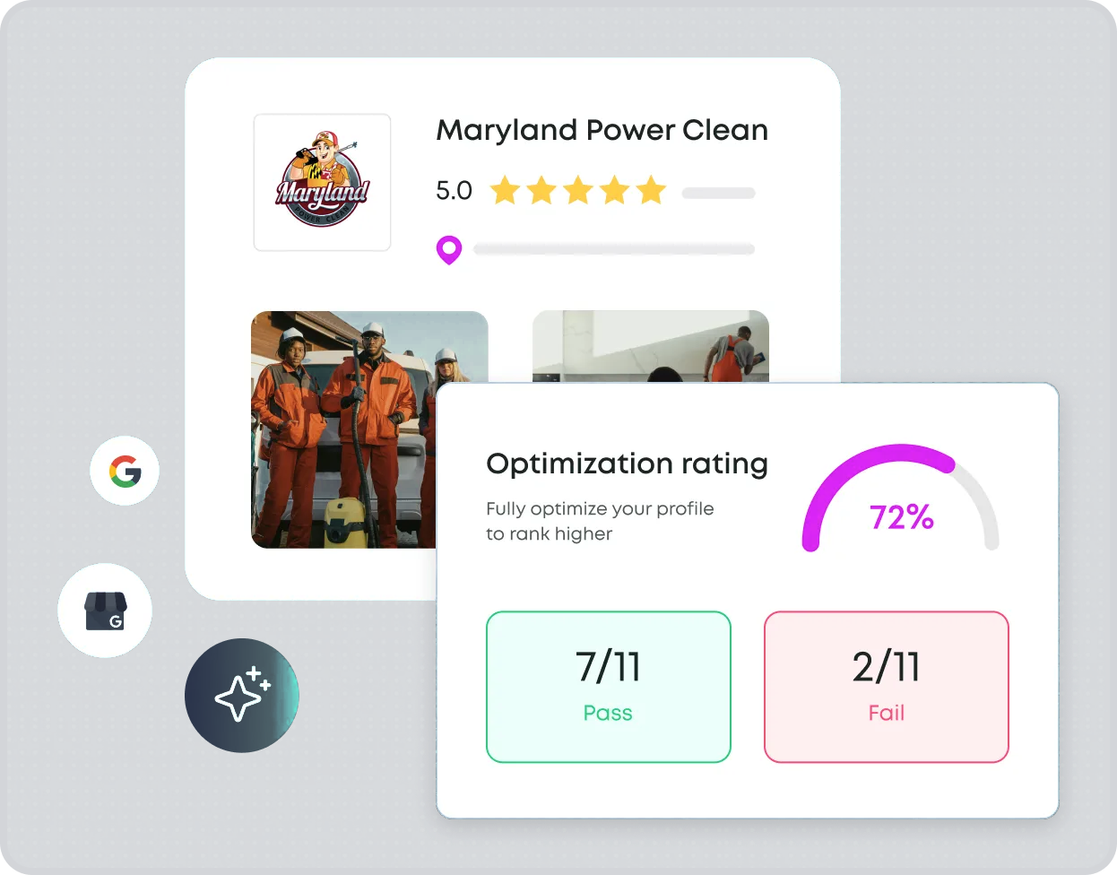 Biz Boost Local Google Business Profile optimization view