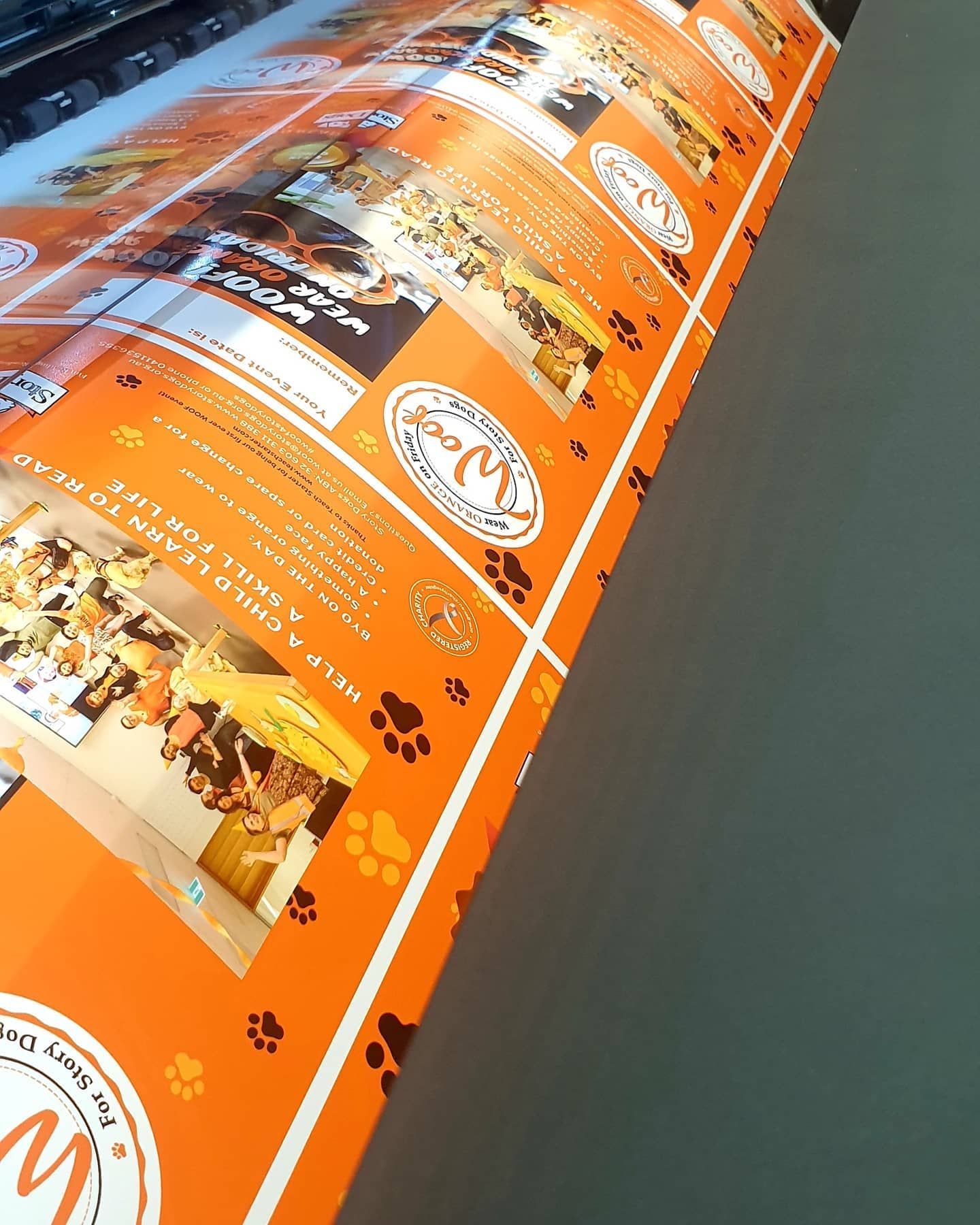 Bright Orange Rolled Banner Sheets — Fresh Print Signs In South Murwillumbah, NSW