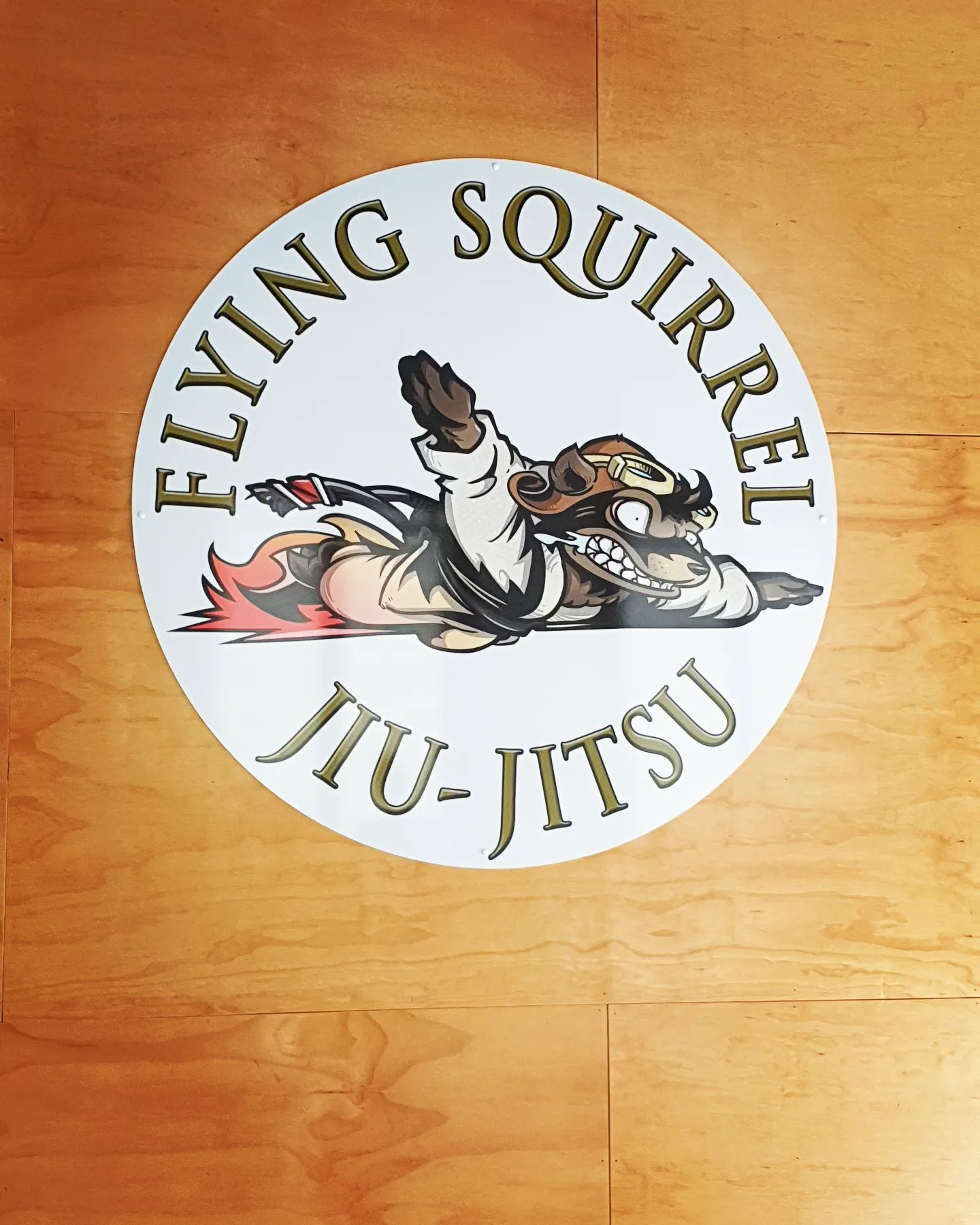 Flying Squirrel Jiu-jitsu Circular Logo — Fresh Print Signs In South Murwillumbah, NSW