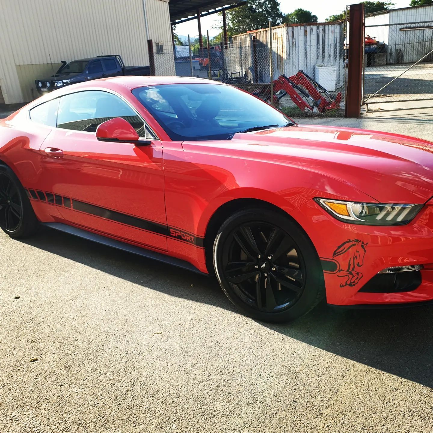 Red Sports Coupe With Black Wheels — Fresh Print Signs In South Murwillumbah, NSW