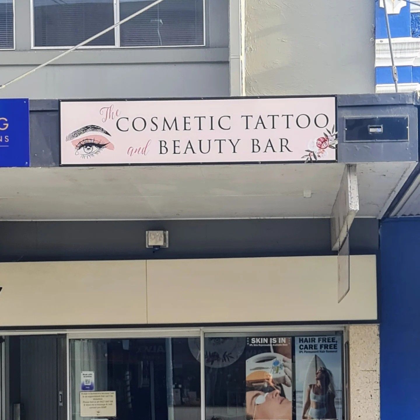 Cosmetic Tattoo and Beauty Bar Storefront Sign — Fresh Print Signs In South Murwillumbah, NSW