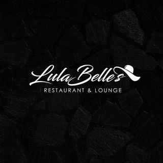 Lula Belle Restaurant & Lounge logo in white script on a dark textured background