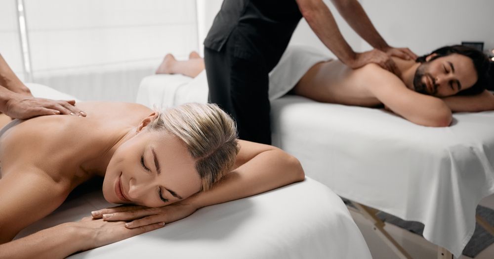 A Man and a Woman Are Getting a Massage at a Spa — Erikka's All Occasion Beauty In Rockhampton City, QLD