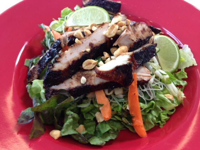 Vietnamese Caramelized Pork and Rice Noodle Salad