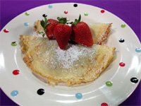 Banana Strawberry Crepes