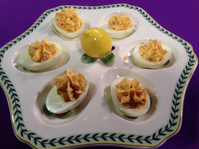 Pimento Cheese Deviled Eggs