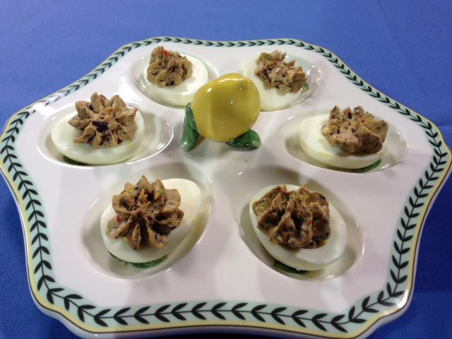 Salsa Deviled Eggs
