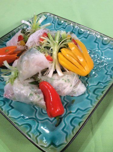 Vegetable Summer Rolls with Chili-Lime Dipping Sauce