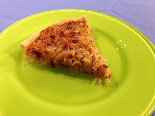 Vidalia Onion Tart with Peppered Bacon