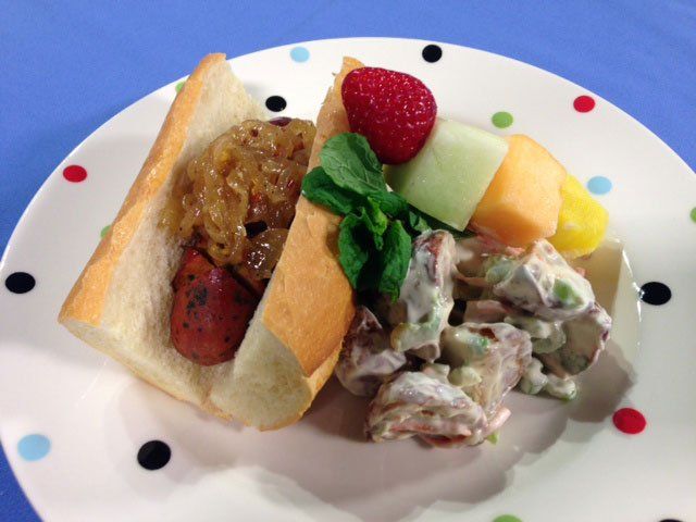 Grilled Sweet and Spicy Chicken Sausage Sandwiches