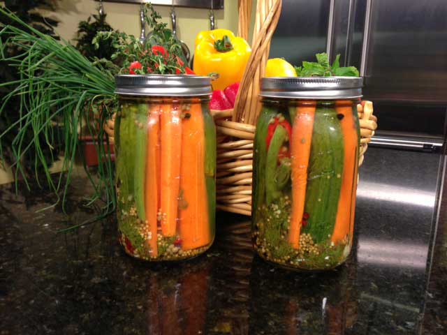 Refrigerator Pickled Vegetables