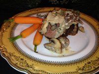 Roast Beef Tenderloin with Mushroom Ragout