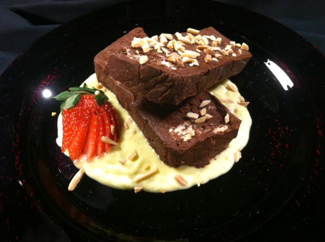 Chocolate Terrine Créme Anglaise