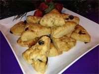 Dried Cherry Sour Cream Scones