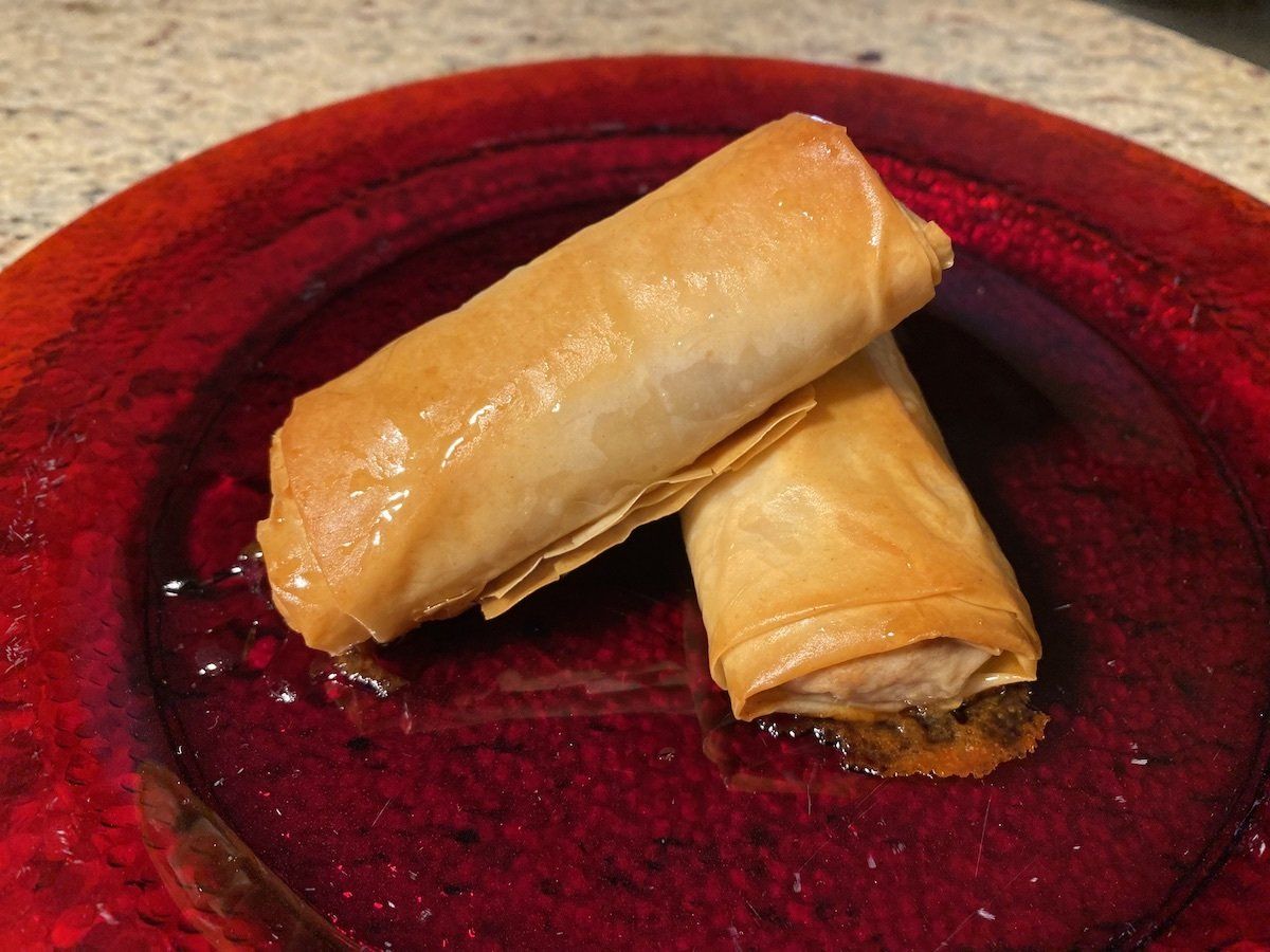 Cashew Baklava Rolls