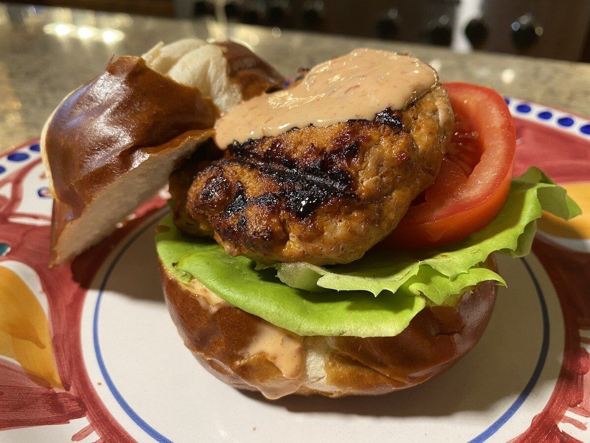 Chili Garlic Pork Burgers
