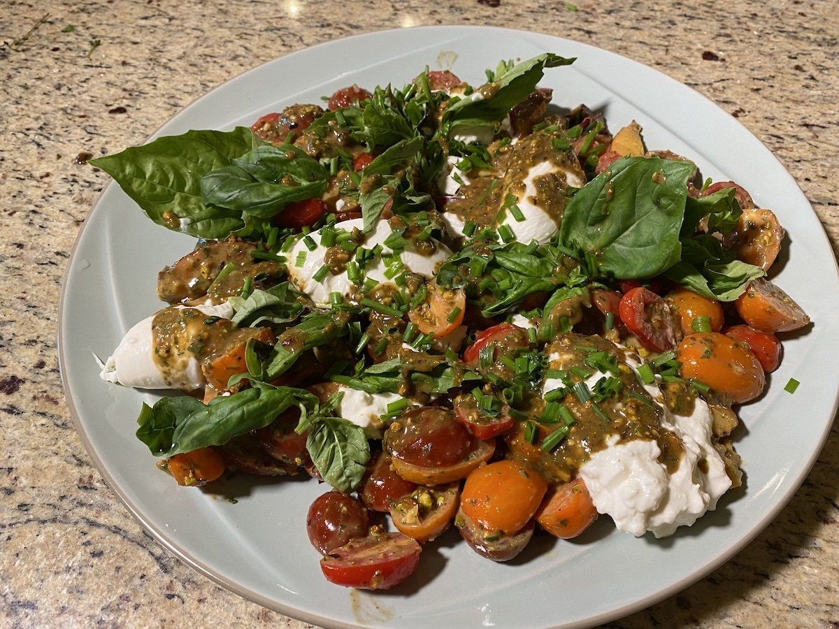 Heirloom Tomato and Nectarine Salad