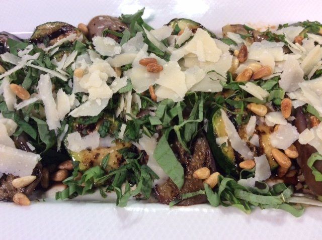 Grilled Eggplant and Zucchini Salad