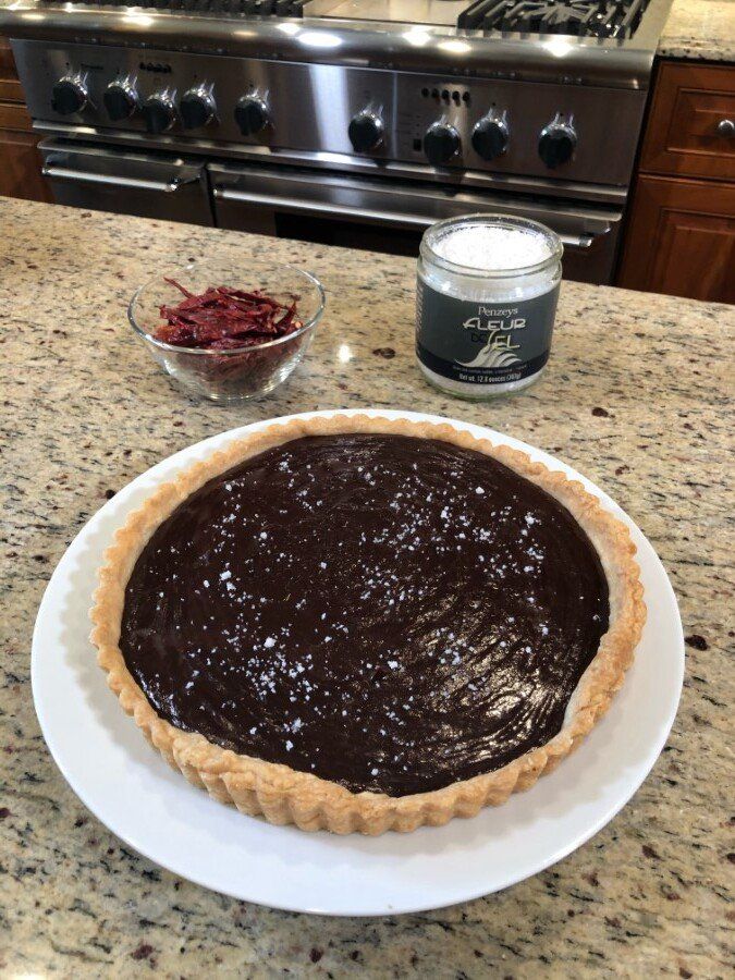 Spicy Lemon Chocolate Ganache Tart