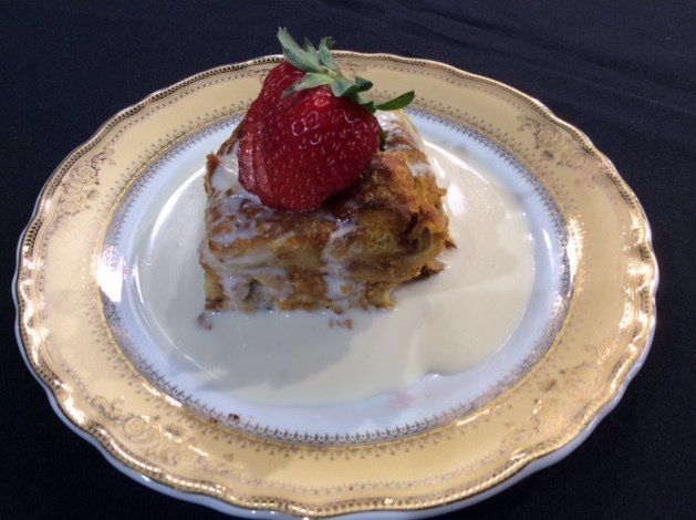 Pumpkin Walnut Bread Pudding With Kentucky Bourbon Sauce