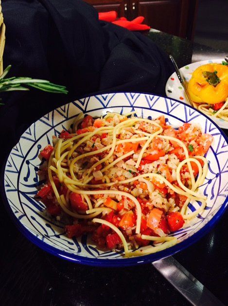 Bucatini With Spicy Bacon Sauce