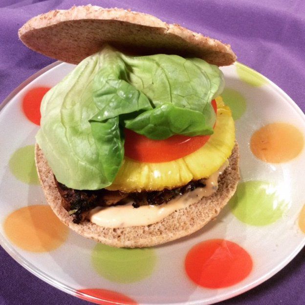Grilled Pineapple Chicken Sandwich