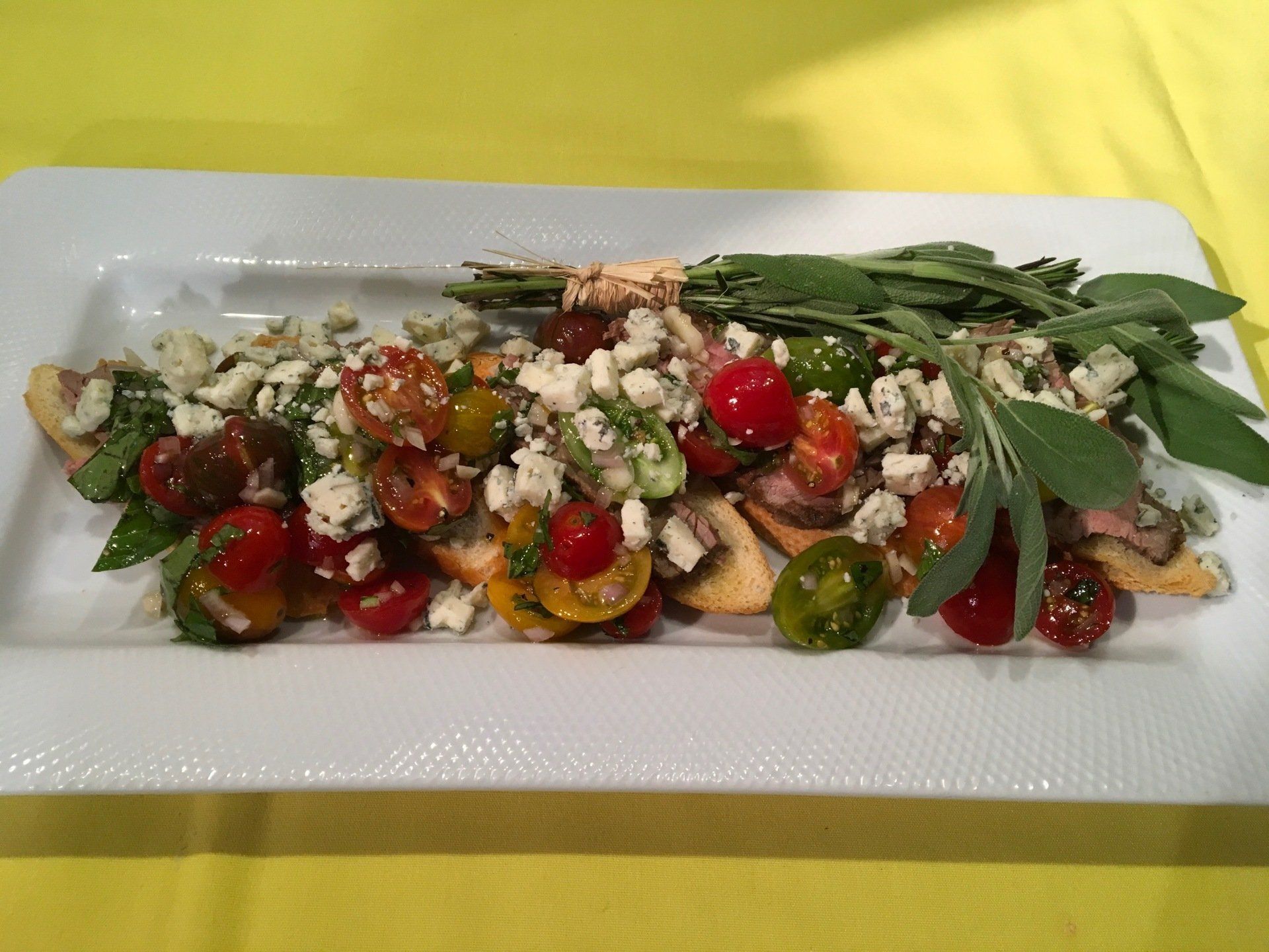 Beef Tenderloin Bruschetta