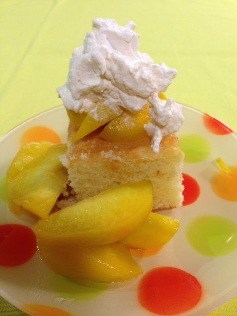 Peach Shortcake with Vanilla Whipped Cream