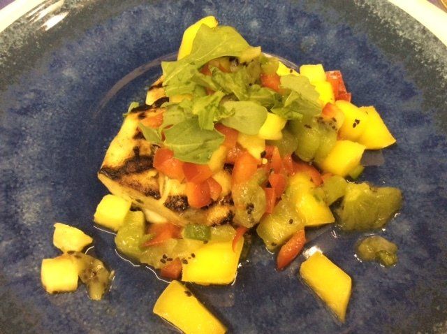 Grilled Marinated Mahi-Mahi with Island Salsa