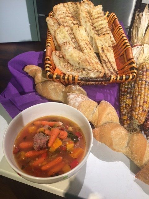 Fall/Winter Italian Beef Stew w/Grilled Ciabatta