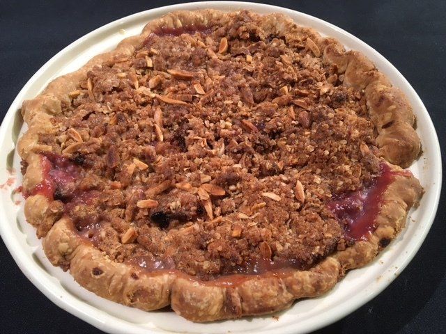 Stone Fruit Pie with Almond Streusel