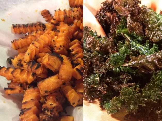Kale Chips & Sweet Potato Fries