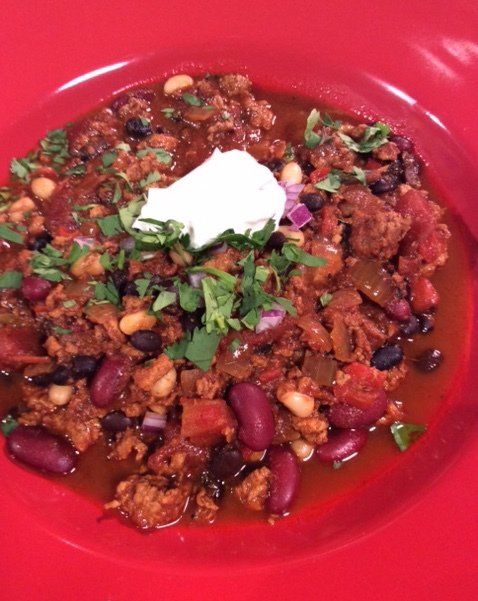 Turkey Chili with Three Beans